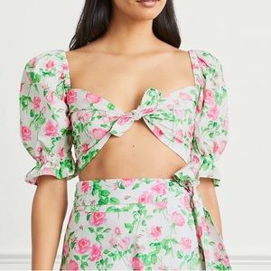 Hill House Pink Roses Isabel Top